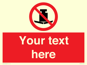 Custom No Heavy Loads Sign